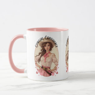 Coquette Cowgirl Western Fashion Portrait Tasse