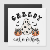 Coquette Creepy Niedlich Vibes Ghost Magnetkarte (Vorne/Hinten)