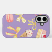 Coquette Cute Pastel Bows Cakes Macarons Ice Cream Case-Mate iPhone Hülle (Rückseite (Horizontal))