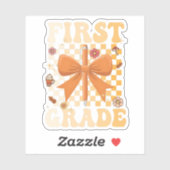 Coquette der ersten Klasse zurück zur Schule Fall Aufkleber (Blatt)