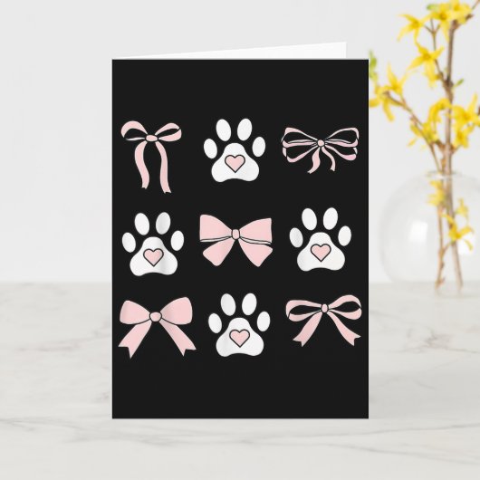 Coquette Dog Balletcore Pet Lover Veterinarian Vet Karte (Gelbe Blume)