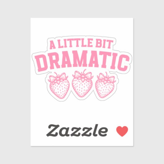 Coquette Dramatischer Sticker für Girly Girls (Blatt)