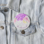 Coquette Durchsichtige rosa Schleife und Bouquet-B Button (Beispiel)