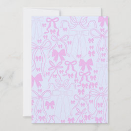 Coquette Einladungen Rosa Bow Baby Dusche Rosa Bow