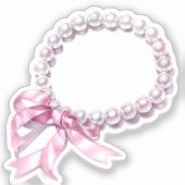 Coquette-Elemente für Wasserfarben Aufkleber (Vorderseite)