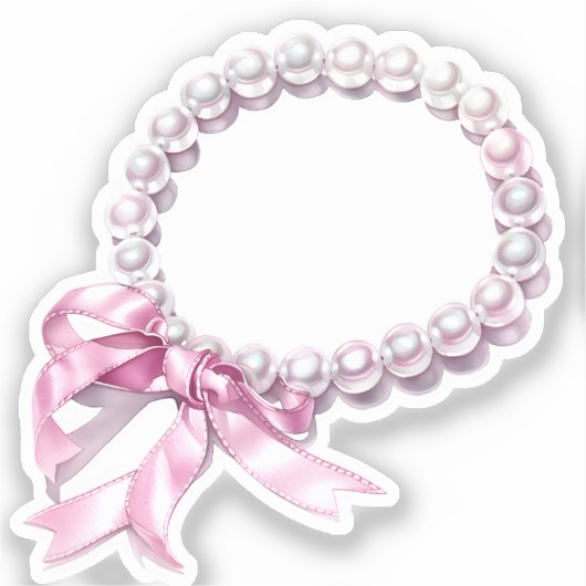 Coquette-Elemente für Wasserfarben Aufkleber (Vorderseite)