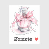 Coquette-Elemente für Wasserfarben Aufkleber (Blatt)