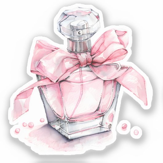 Coquette-Elemente für Wasserfarben Aufkleber (Vorderseite)