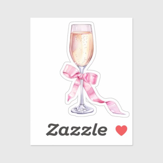 Coquette-Elemente für Wasserfarben Aufkleber (Blatt)