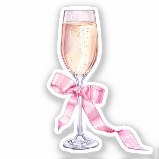 Coquette-Elemente für Wasserfarben Aufkleber (Vorderseite)