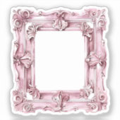 Coquette-Elemente für Wasserfarben Aufkleber (Vorderseite)