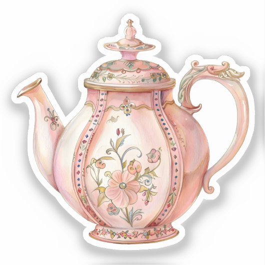 Coquette-Elemente für Wasserfarben Aufkleber (Vorderseite)