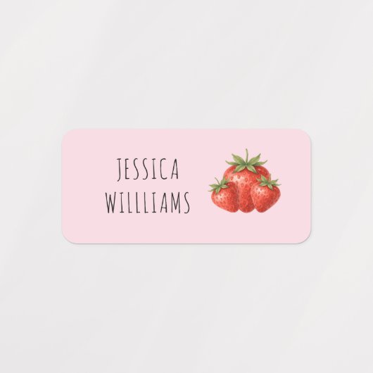 Coquette Erdbeere Zurück zur Schule Kleidung Kinde Etiketten (Design 2)