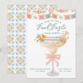 Coquette Final Fiesta Bachelorette Einladung (Vorne/Hinten)