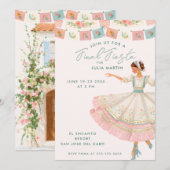 Coquette Final Fiesta Bachelorette Invitation Einladung (Vorne/Hinten)
