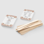 Coquette Floral Blush Pink Hochzeitsprogramm Fächer (Non-assembled)