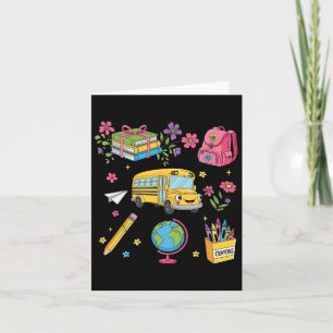 Coquette Floral Erster Tag Kindergarte Karte