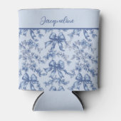 Coquette French Blue Toile Bride Bachelorette Dosenkühler (Vorderseite)