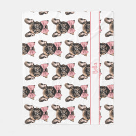 Coquette Frenchie Costumizable Name  Fleecedecke