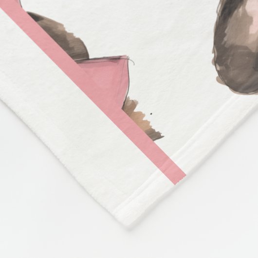 Coquette Frenchie Costumizable Name Fleecedecke (Ecke)