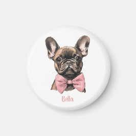 Coquette Frenchie Costumizable Name Magnet