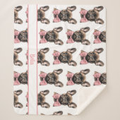 Coquette Frenchie Costumizable Name Sherpadecke (Vorderseite)