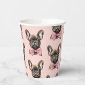 Coquette Frenchie Pappbecher (Links)