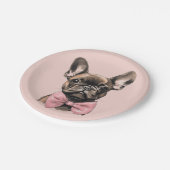 Coquette Frenchie Pappteller (Schrägansicht)