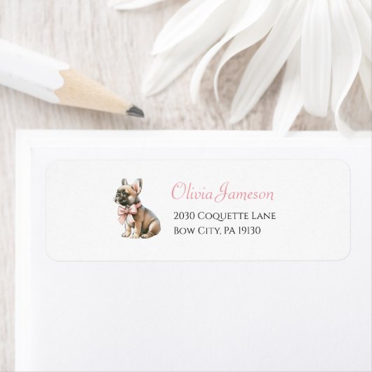 Coquette Frenchie, Pariser Adressetikett (Insitu)