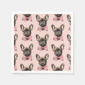 Coquette Frenchie Serviette (Vorderseite)