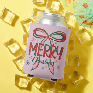 Coquette Frohe Weihnachten Retro Xmas Schleife Vin Dosenkühler