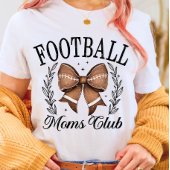 Coquette Game Day Football Mama Club T-Shirt