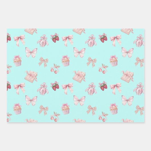 Coquette Geschenkpapier Set (Vorderseite 2)