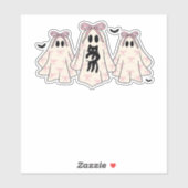 Coquette Gespenster mit einem klassischen T - Shir Aufkleber (Blatt)