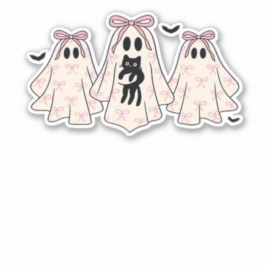 Coquette Gespenster mit einem klassischen T - Shir Aufkleber (Vorderseite)