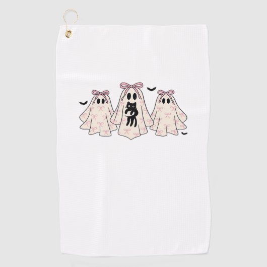 Coquette Gespenster mit einem klassischen T - Shir Golfhandtuch (Vorderseite)