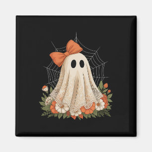 Coquette Ghost Halloween Blume Ghost Spooky Spitze Magnet