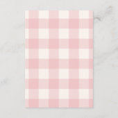 Coquette Gingham French Teddy Diapper Raffle Begleitkarte (Rückseite)