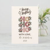Coquette Gingham Ho Ho Ho Weihnachten (Stehend Vorderseite)