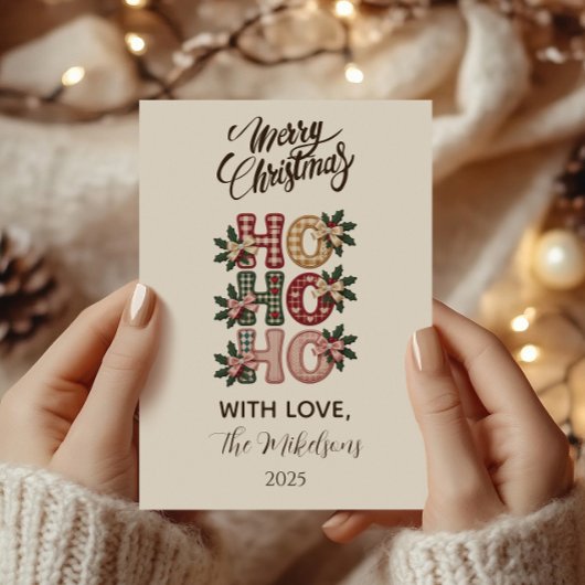 Coquette Gingham Ho Ho Ho Weihnachten