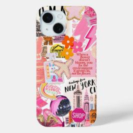 Coquette Girl Preppy Collage, Handy Case