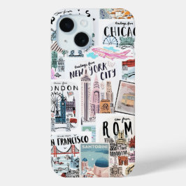 Coquette Girl Preppy Collage, Handy Case