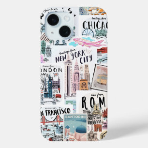 Coquette Girl Preppy Collage, Handy Case