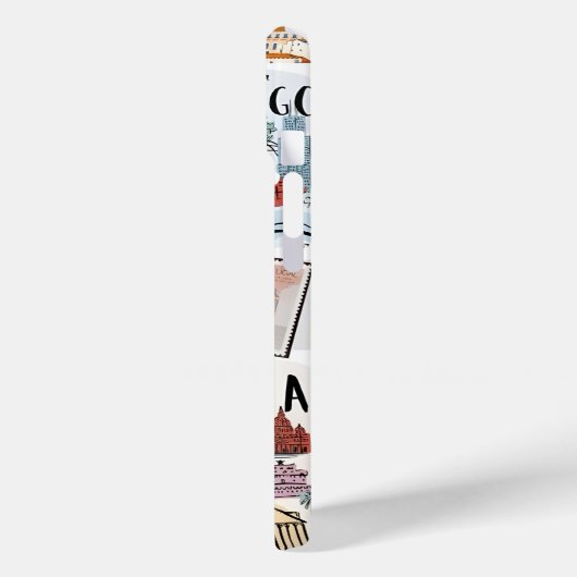 Coquette Girl Preppy Collage, Handy Case (Rückseite / Links)