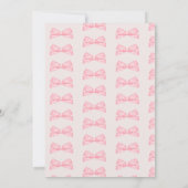 Coquette Girly Bow Corset Confiserie Al Porto Einladung (Rückseite)