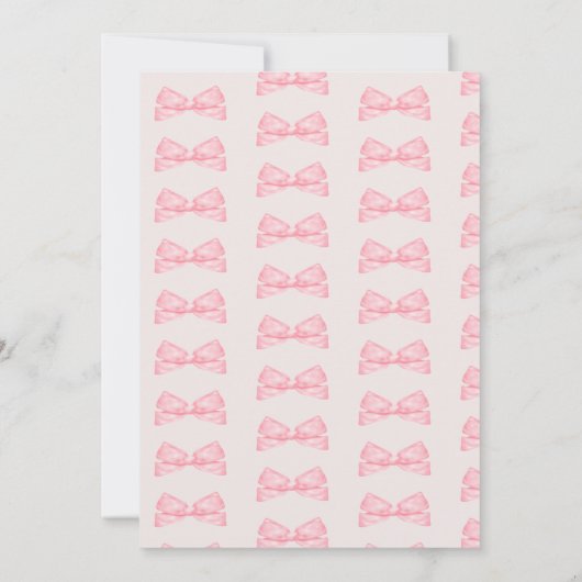 Coquette Girly Bow Corset Confiserie Al Porto Einladung (Rückseite)