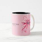 Coquette Girly Cappella Carrà Zweifarbige Tasse (VorderseiteRechts)