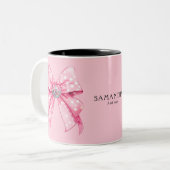 Coquette Girly Cappella Carrà Zweifarbige Tasse (Vorderseite Links)