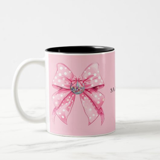 Coquette Girly Cappella Carrà Zweifarbige Tasse (Links)