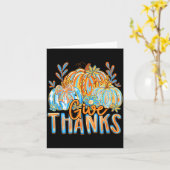 Coquette Give Thanks Christian Thanksgiving Floral Karte (Gelbe Blume)
